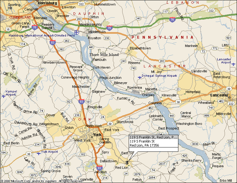 Map Of Central Pennsylvania Central Pennsylvania